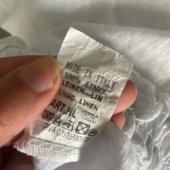 White linen pants - Picture 6 of 8